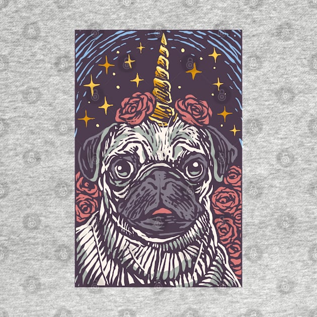 Pug Unicorn by muskitt